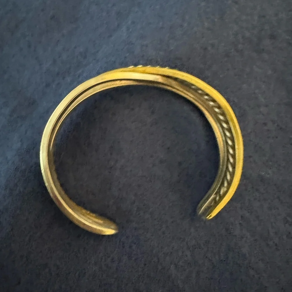 Elegant Handcrafted Twisted Cuff Bracelet